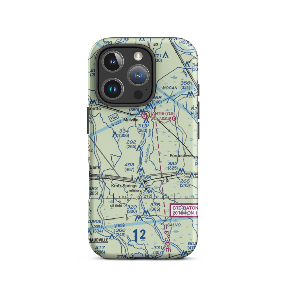 Majors Airpark (2LS3) VFR Sectional  Tough iPhone Case iPhone 16 Pro model shown