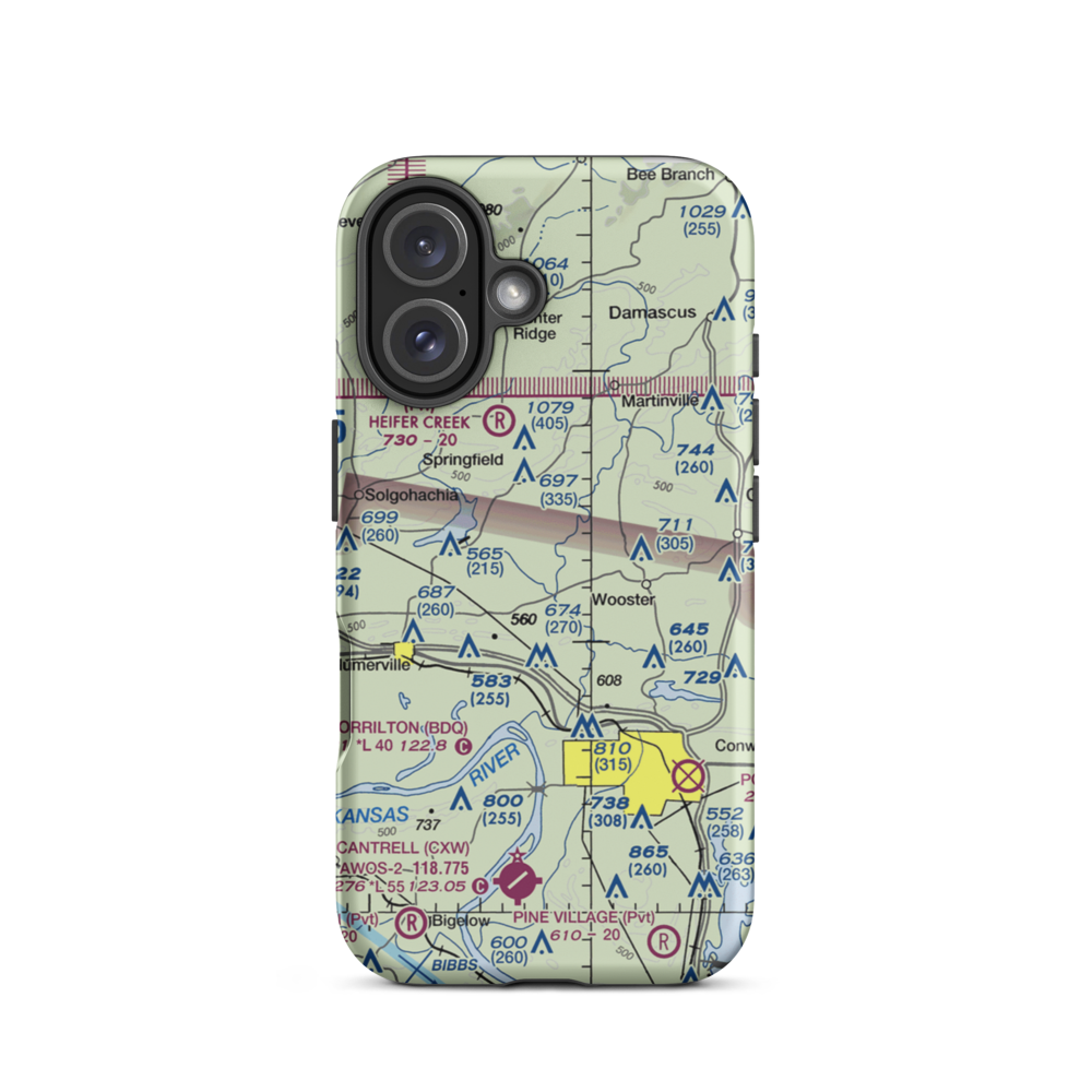 Mallets Field (MALLETT) VFR Sectional  Tough iPhone Case iPhone 16 model shown