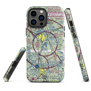 Manchester-Boston Regional Airport (MHT) VFR Sectional  Tough iPhone Case