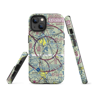 Manchester-Boston Regional Airport (MHT) VFR Sectional  Tough iPhone Case