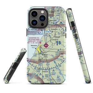 Manistee Co Blacker Airport (MBL) VFR Sectional  Tough iPhone Case