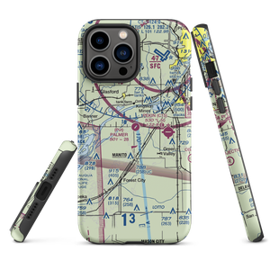 Manito Mitchell Airport (C45) VFR Sectional  Tough iPhone Case