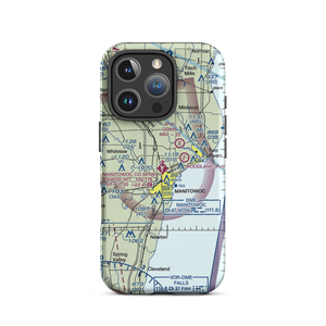 Manitowoc County Airport (MTW) VFR Sectional  Tough iPhone Case