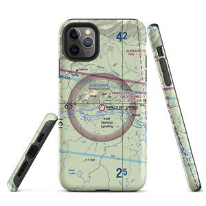 Manley Hot Springs Airport (MLY) VFR Sectional  Tough iPhone Case