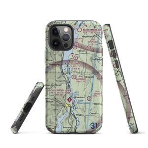 Manning Personal Airstrip (VT10) VFR Sectional  Tough iPhone Case