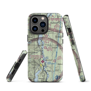 Manning Personal Airstrip (VT10) VFR Sectional  Tough iPhone Case