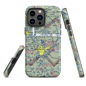 Mansfield Lahm Regional Airport (MFD) VFR Sectional  Tough iPhone Case