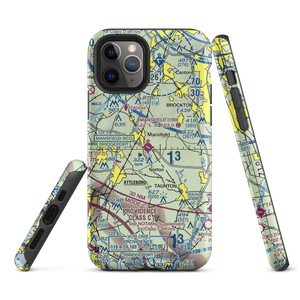 Mansfield Municipal Airport (1B9) VFR Sectional  Tough iPhone Case