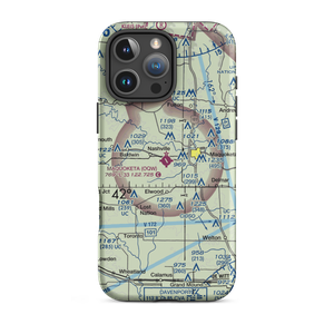 Maquoketa Municipal Airport (OQW) VFR Sectional  Tough iPhone Case