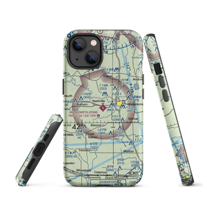 Maquoketa Municipal Airport (OQW) VFR Sectional  Tough iPhone Case