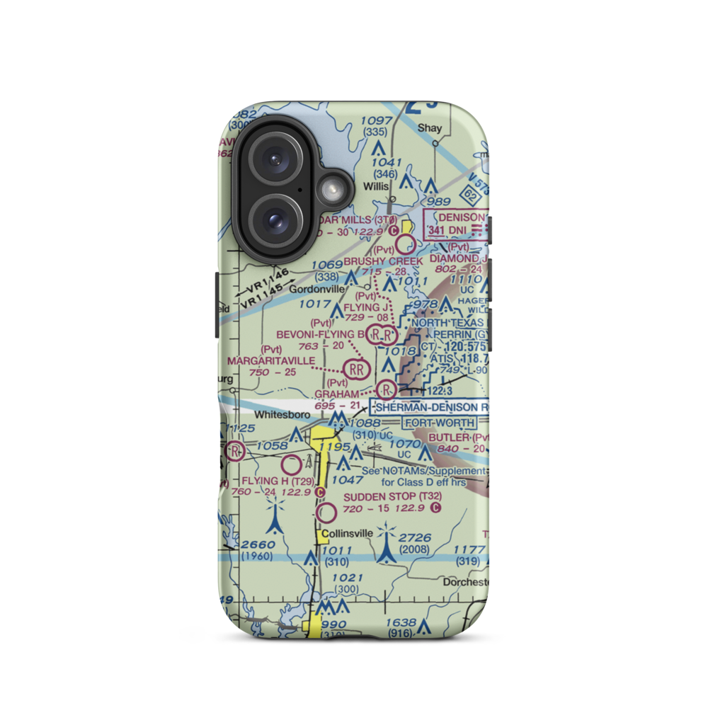 Margaritaville Airport (68XS) VFR Sectional  Tough iPhone Case iPhone 16 model shown