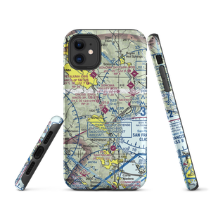 Marin County Airport - Gnoss Field (DVO) VFR Sectional  Tough iPhone Case