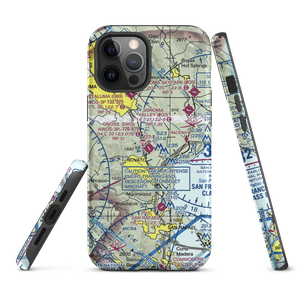 Marin County Airport - Gnoss Field (DVO) VFR Sectional  Tough iPhone Case