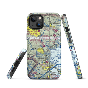 Marin County Airport - Gnoss Field (DVO) VFR Sectional  Tough iPhone Case