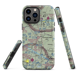 Marion Center Speedway Airport (PN57) VFR Sectional  Tough iPhone Case