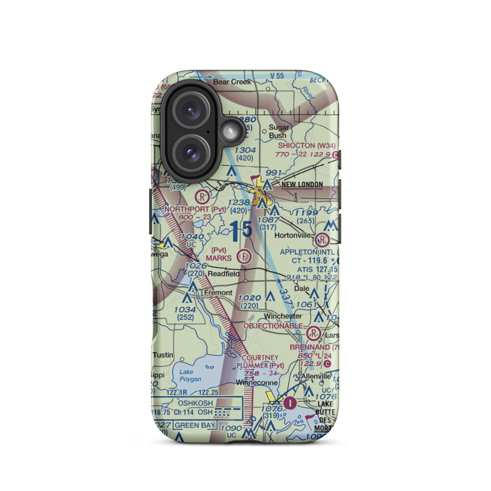 Mark's Park & Airfield (3WN4) VFR Sectional  Tough iPhone Case iPhone 16 model shown