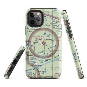 Marlette Township Airport (77G) VFR Sectional  Tough iPhone Case
