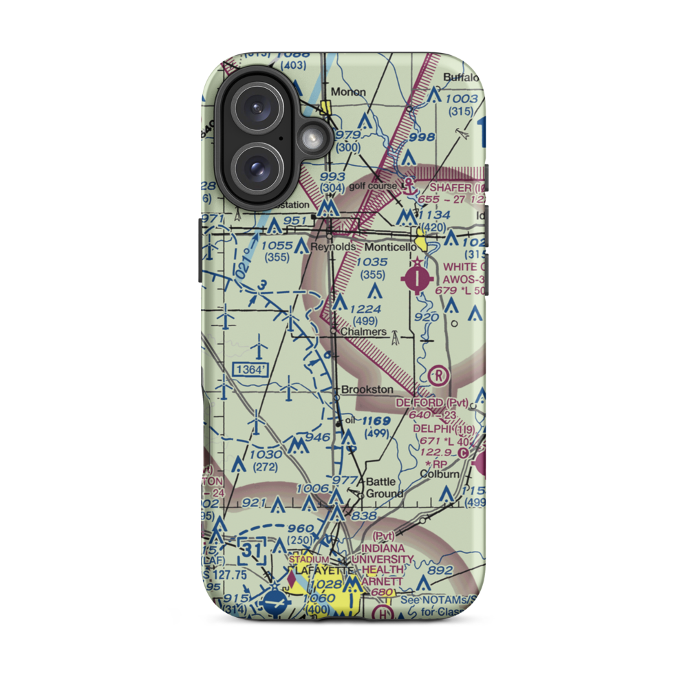 Marshall Field (0II5) VFR Sectional  Tough iPhone Case iPhone 16 Plus model shown