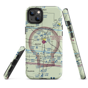 Marshall Memorial Municipal Airport (MHL) VFR Sectional  Tough iPhone Case