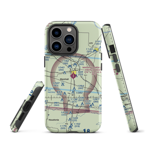 Marshall Memorial Municipal Airport (MHL) VFR Sectional  Tough iPhone Case