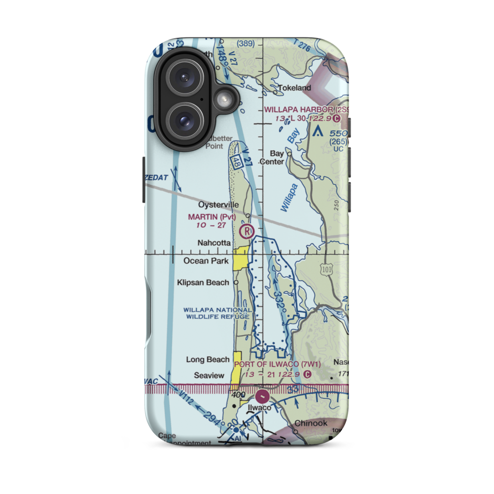 Martin Airport (WN88) VFR Sectional  Tough iPhone Case iPhone 16 Plus model shown