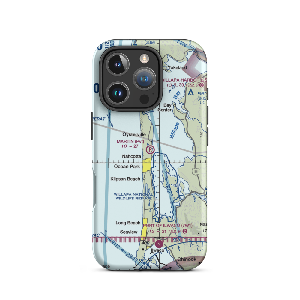 Martin Airport (WN88) VFR Sectional  Tough iPhone Case iPhone 16 Pro model shown