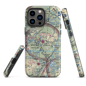 Martin Campbell Field (1A3) VFR Sectional  Tough iPhone Case