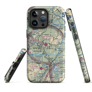 Martin Campbell Field (1A3) VFR Sectional  Tough iPhone Case