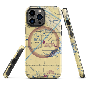 Martin Municipal Airport (9V6) VFR Sectional  Tough iPhone Case