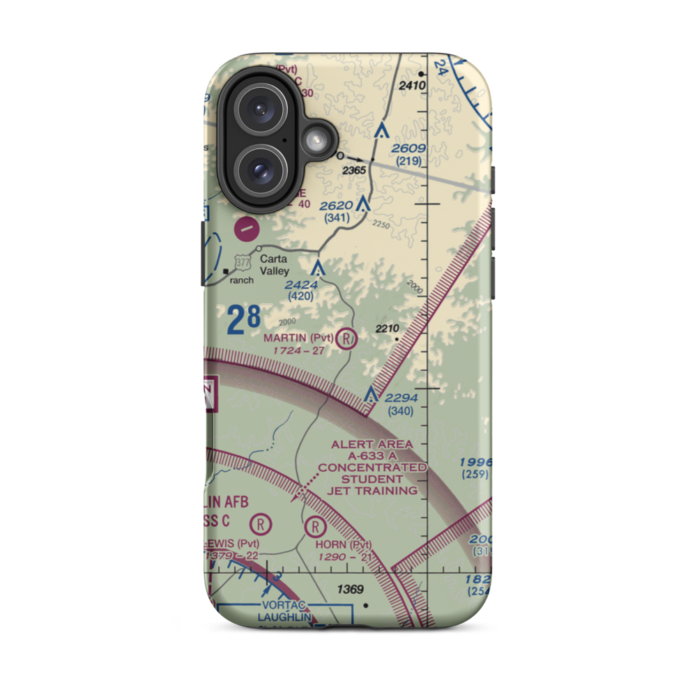 Martin Ranch Airport (65TS) VFR Sectional  Tough iPhone Case iPhone 16 Plus model shown