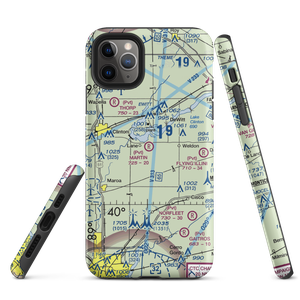 Martin RLA Restricted Landing Area (IL82) VFR Sectional  Tough iPhone Case