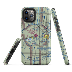 Mason City Municipal Airport (MCW) VFR Sectional  Tough iPhone Case