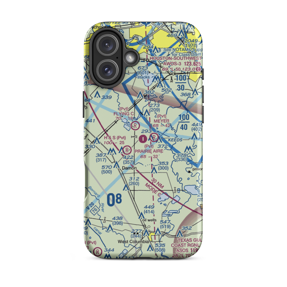 Massimiliano Memorial Field (4TA0) VFR Sectional  Tough iPhone Case iPhone 16 Plus model shown