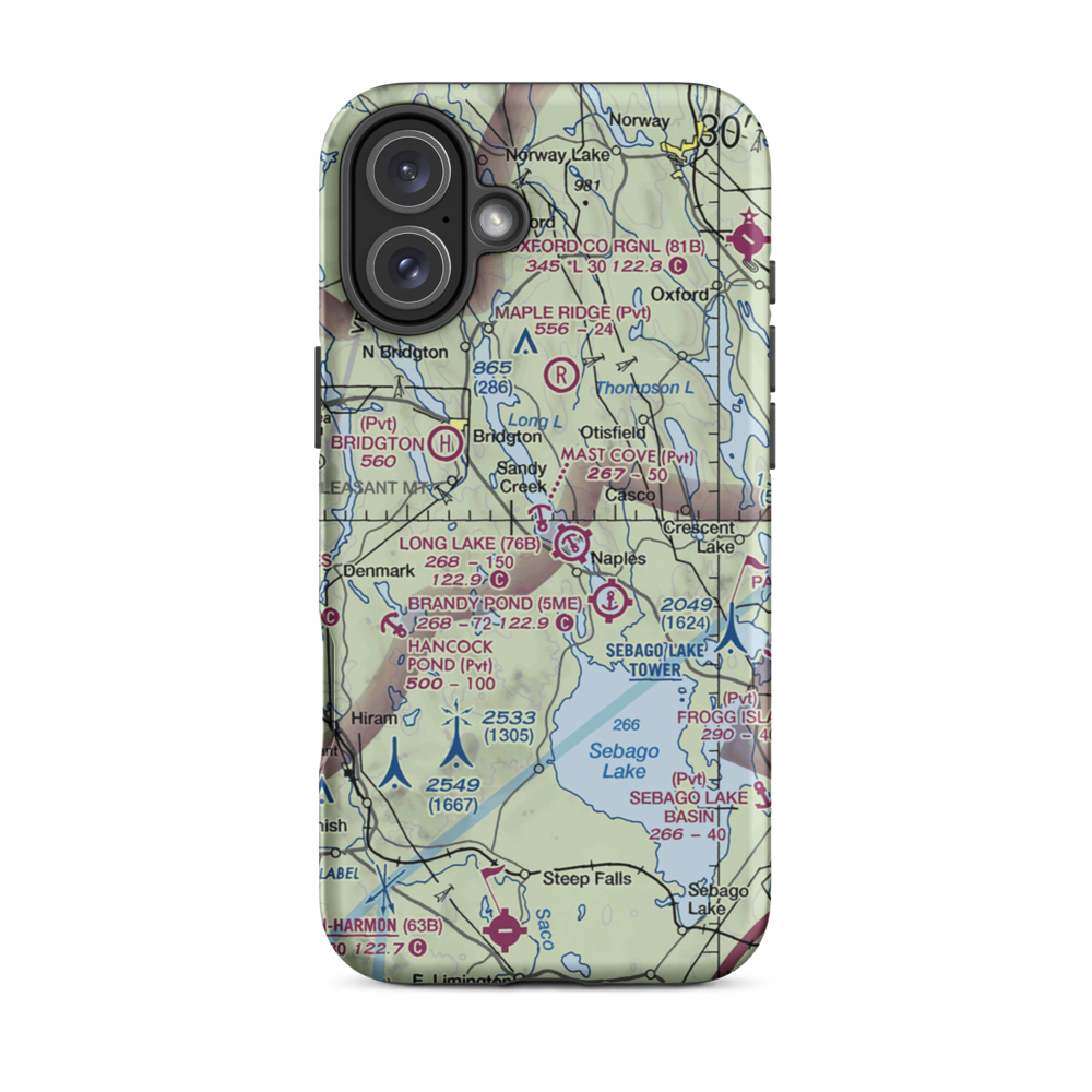 Mast Cove Seaplane Base (3ME8) VFR Sectional  Tough iPhone Case iPhone 16 Plus model shown