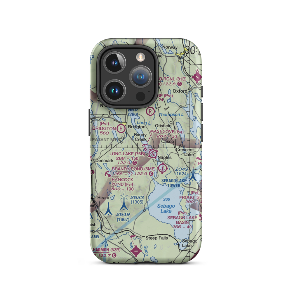 Mast Cove Seaplane Base (3ME8) VFR Sectional  Tough iPhone Case iPhone 16 Pro model shown