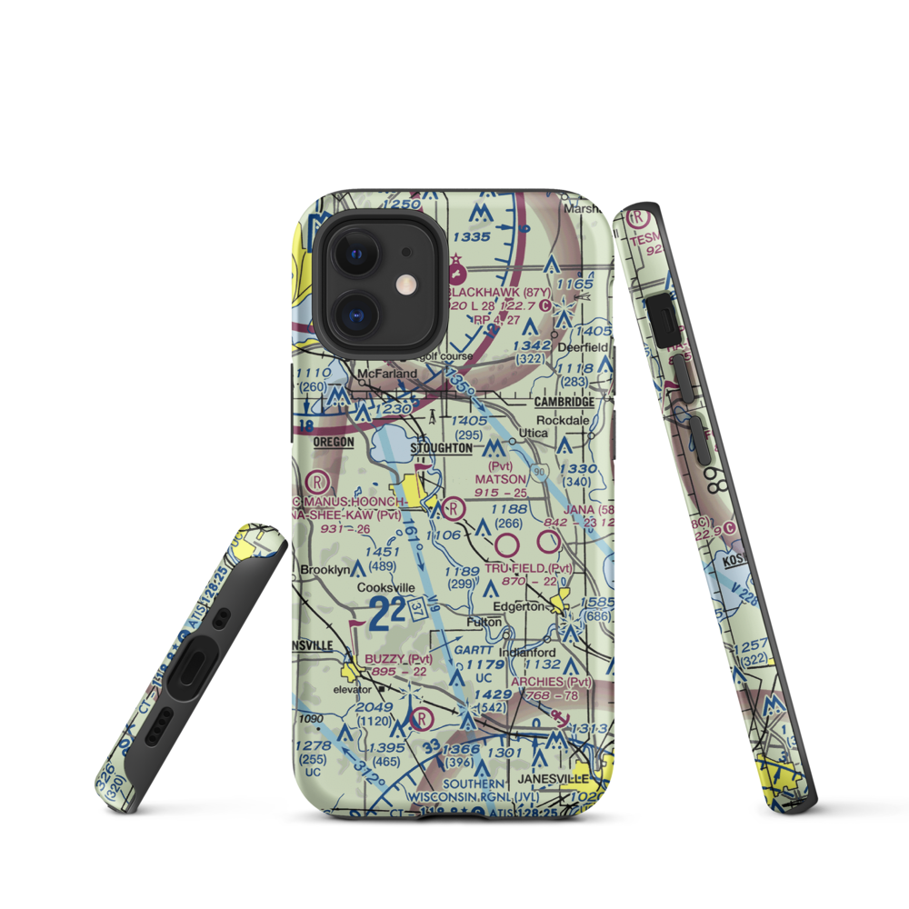 Matson Airport (2WI6) VFR Sectional  Tough iPhone Case iPhone 12 mini model shown
