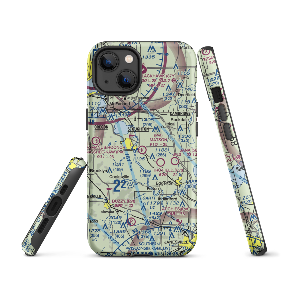 Matson Airport (2WI6) VFR Sectional  Tough iPhone Case iPhone 13 model shown