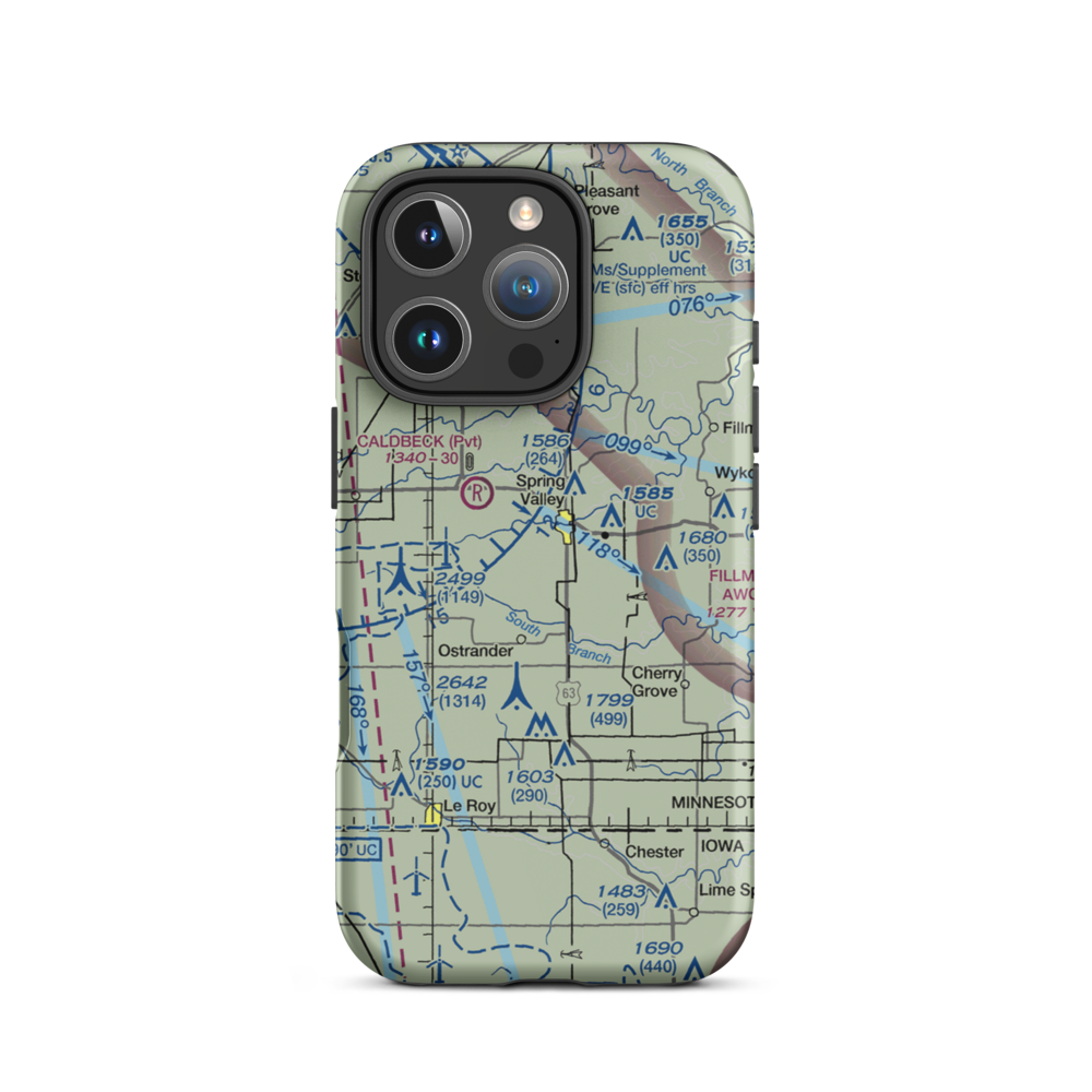 Matson Field (0MN6) VFR Sectional  Tough iPhone Case iPhone 16 Pro model shown