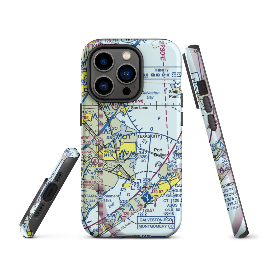 Matt Doyle Airpark (55TE) VFR Sectional  Tough iPhone Case iPhone 14 Pro model shown