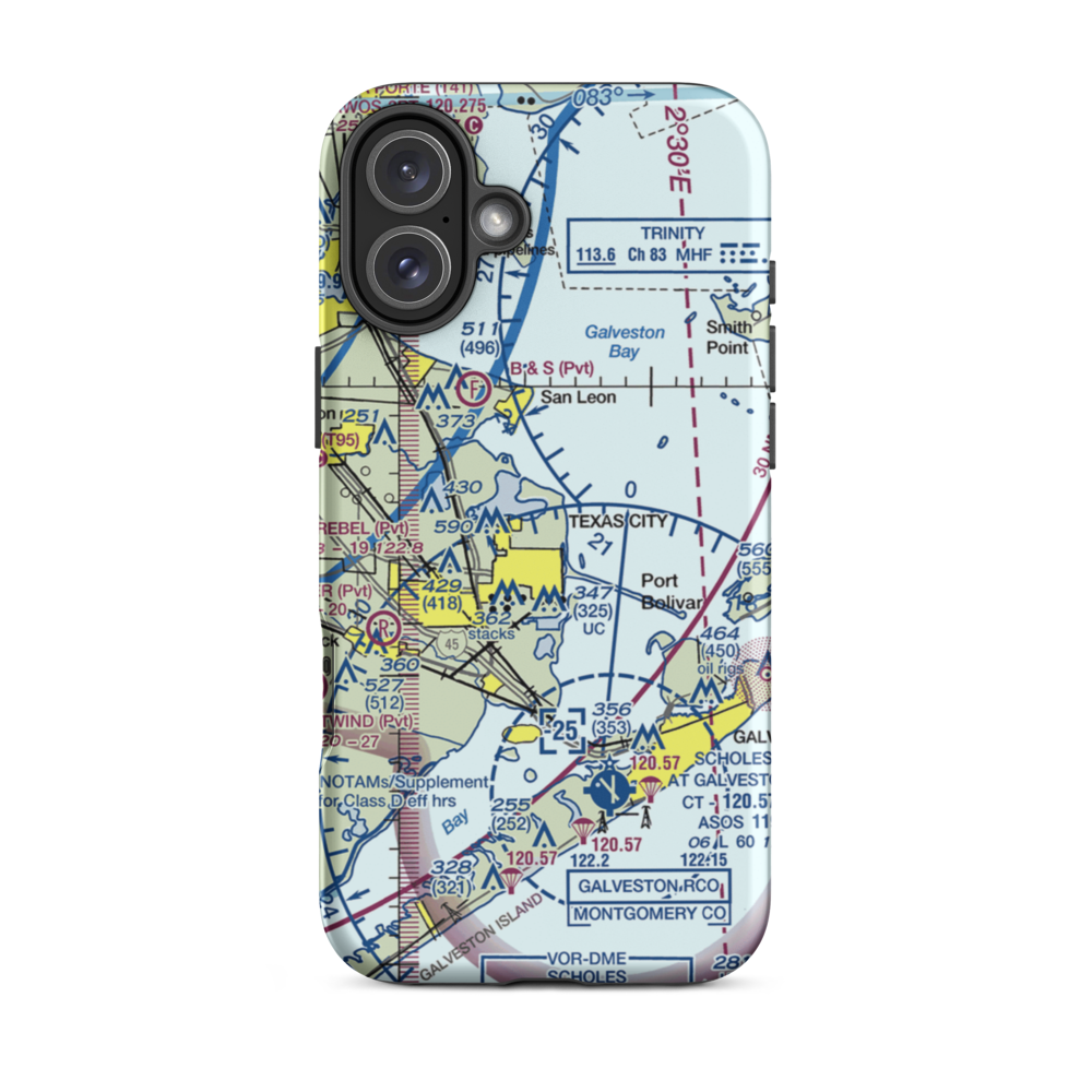 Matt Doyle Airpark (55TE) VFR Sectional  Tough iPhone Case iPhone 16 Plus model shown
