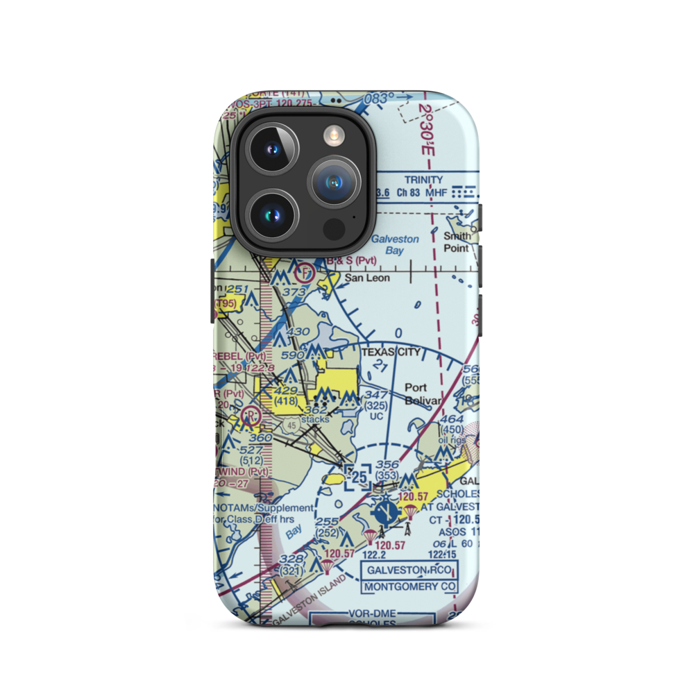 Matt Doyle Airpark (55TE) VFR Sectional  Tough iPhone Case iPhone 16 Pro model shown