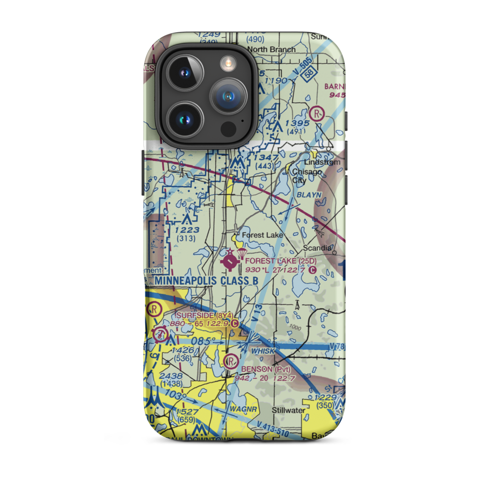 Mattison's Seaplane Base (71MN) VFR Sectional  Tough iPhone Case iPhone 16 Pro Max model shown