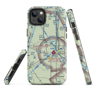 Maurice Dauwe Farm Airport (XS47) VFR Sectional  Tough iPhone Case