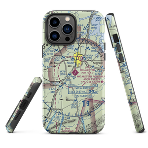 Mc Alester Regional Airport (MLC) VFR Sectional  Tough iPhone Case