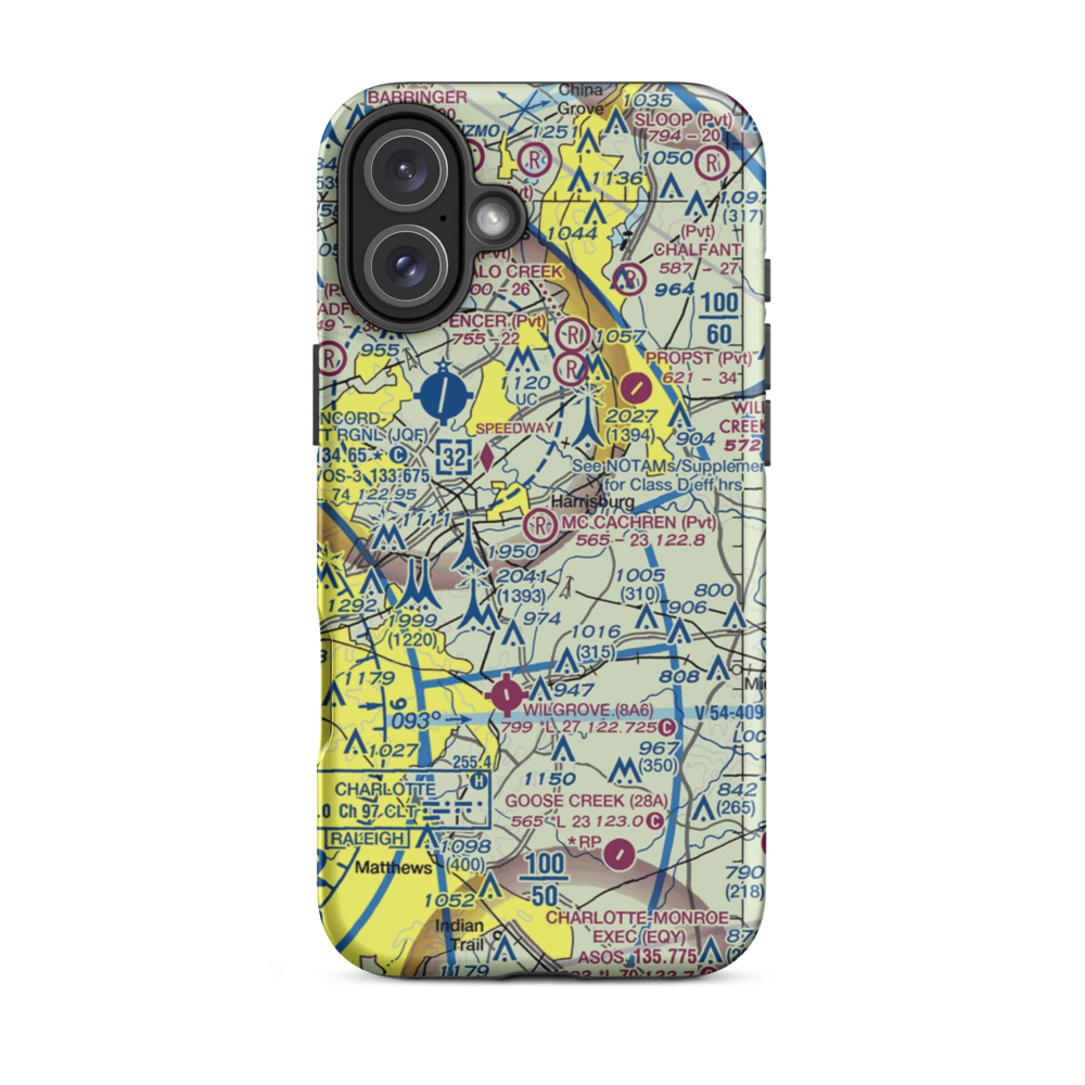 Mc Cachren Field (3NC6) VFR Sectional  Tough iPhone Case iPhone 16 Plus model shown