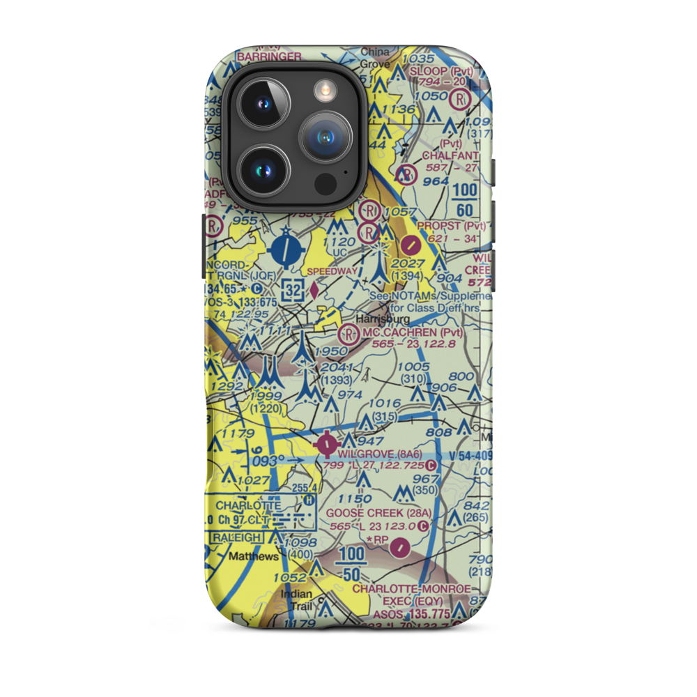 Mc Cachren Field (3NC6) VFR Sectional  Tough iPhone Case iPhone 16 Pro Max model shown