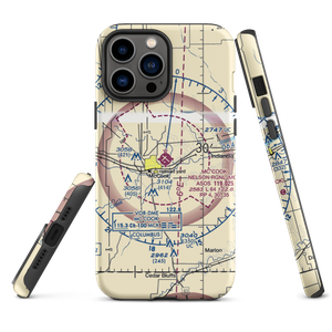 Mc Cook Ben Nelson Regional Airport (MCK) VFR Sectional  Tough iPhone Case