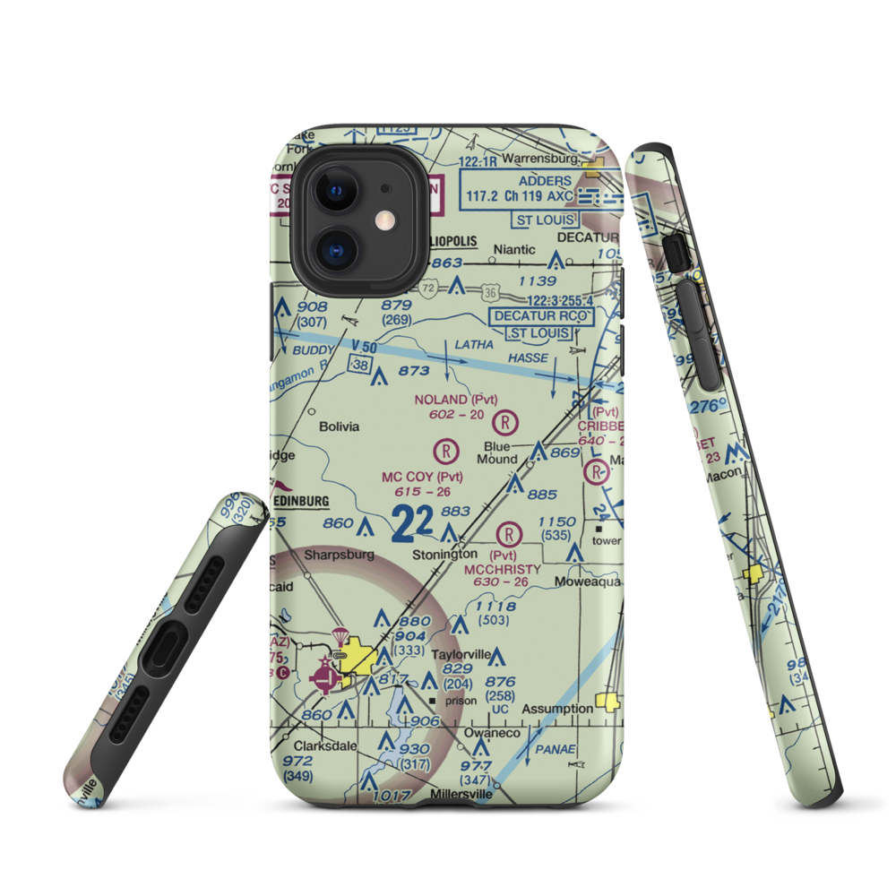 Mc Coy Airport (3IS1) VFR Sectional  Tough iPhone Case iPhone 11 model shown