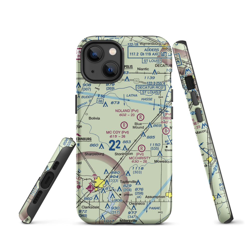 Mc Coy Airport (3IS1) VFR Sectional  Tough iPhone Case iPhone 13 model shown