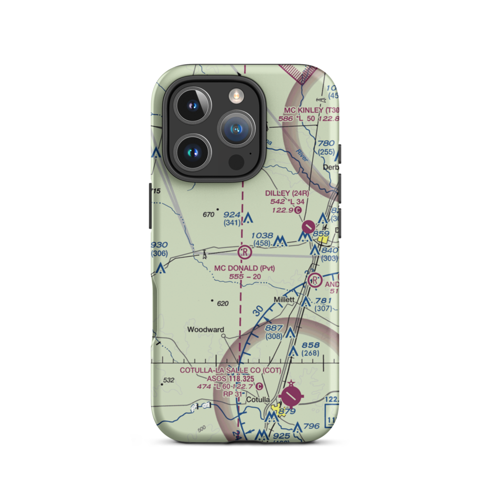 Mc Donald Ranch Airport (5TS5) VFR Sectional  Tough iPhone Case iPhone 16 Pro model shown